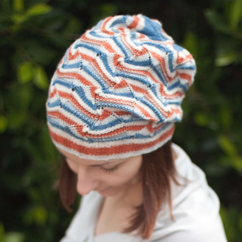 Multicolor Striped Slouchy Missoni Inspired Beanie